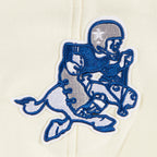 NFL DALLAS COWBOYS RETRO CLASSIC CHANDAIL À CAPUCHON EN MOLLETON CÔTELÉ POUR FILLE JUNIOR (COQUILLE D'ŒUF/BLEU DODGER)