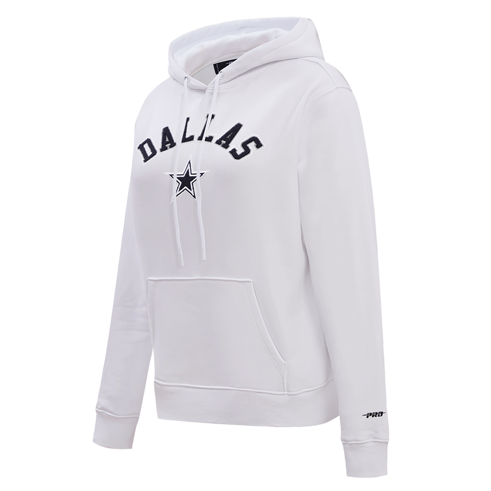 NFL DALLAS COWBOYS CLASSIC WOMEN'S PULLOVER HOODIE (WHITE)