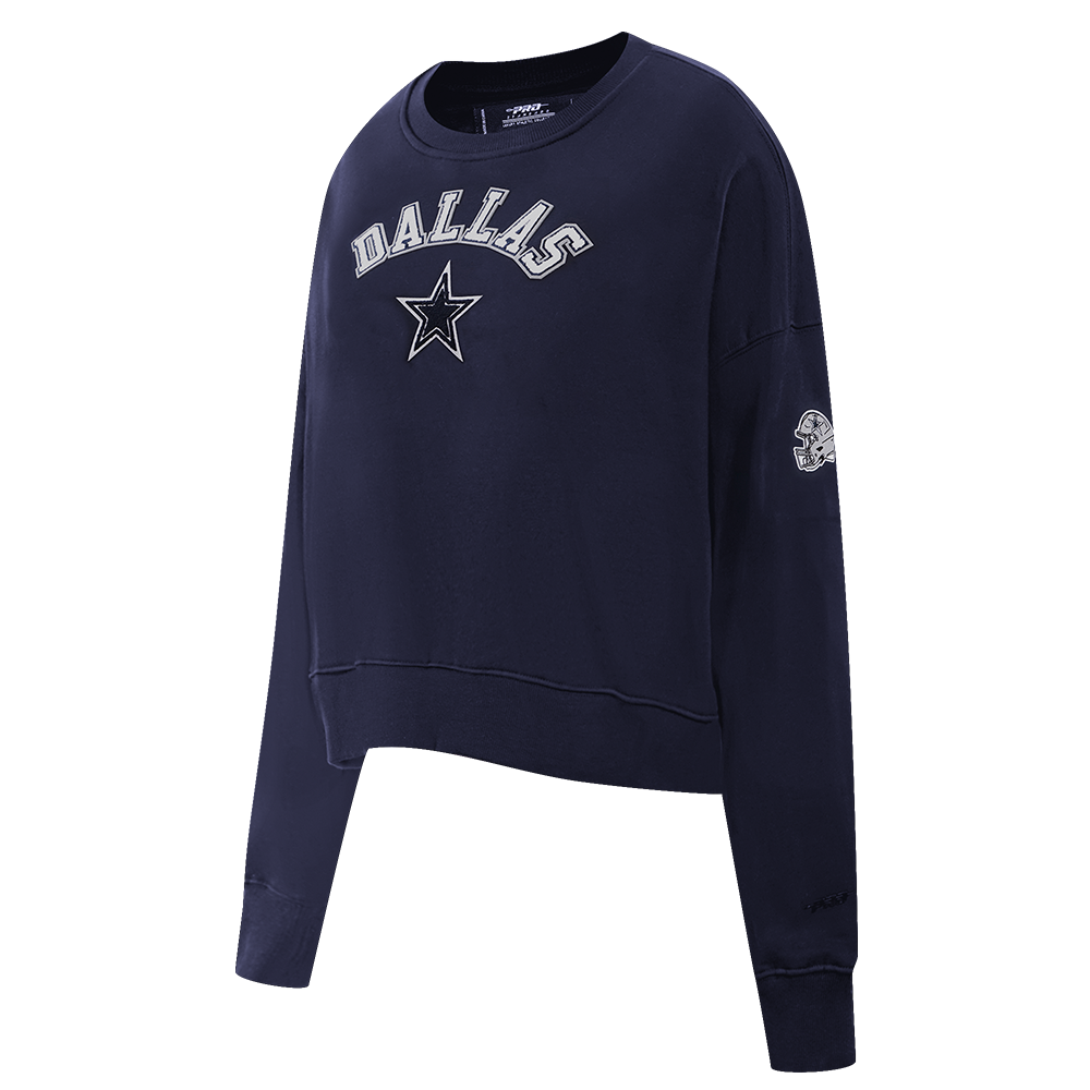 NFL DALLAS COWBOYS CLASSIC WOMEN'S CREWNECK (MIDNIGHT NAVY)