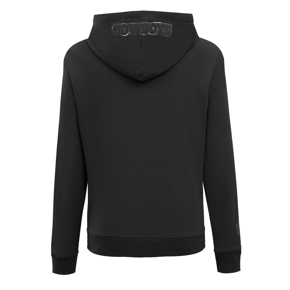 NFL DALLAS COWBOYS TRIPLE BLACK WOMEN'S PULLOVER HOODIE (TRIPLE BLACK)