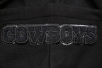 NFL DALLAS COWBOYS TRIPLE BLACK WOMEN'S PULLOVER HOODIE (TRIPLE BLACK)