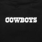 NFL DALLAS COWBOYS PEARLS CHANDAIL À COL ROND EN MOLLETON CÔTELÉ POUR FEMME (NOIR)