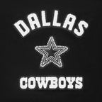 NFL DALLAS COWBOYS PEARLS CHANDAIL À COL ROND EN MOLLETON CÔTELÉ POUR FEMME (NOIR)