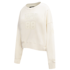 NFL DALLAS COWBOYS CEE DEE LAMB #88 NEUTRAL WOMEN'S FLC CREWNECK (EGGSHELL)
