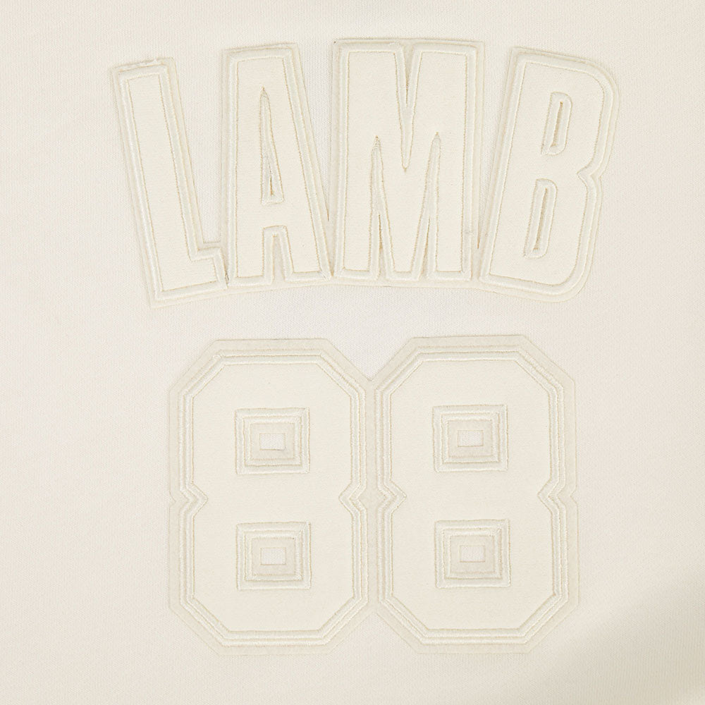NFL DALLAS COWBOYS CEE DEE LAMB #88 NEUTRAL WOMEN'S FLC CREWNECK (EGGSHELL)