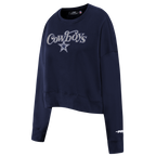NFL DALLAS COWBOYS CHANDAIL OUATÉ À COL ROND POUR FEMME (MARINE MINUIT)