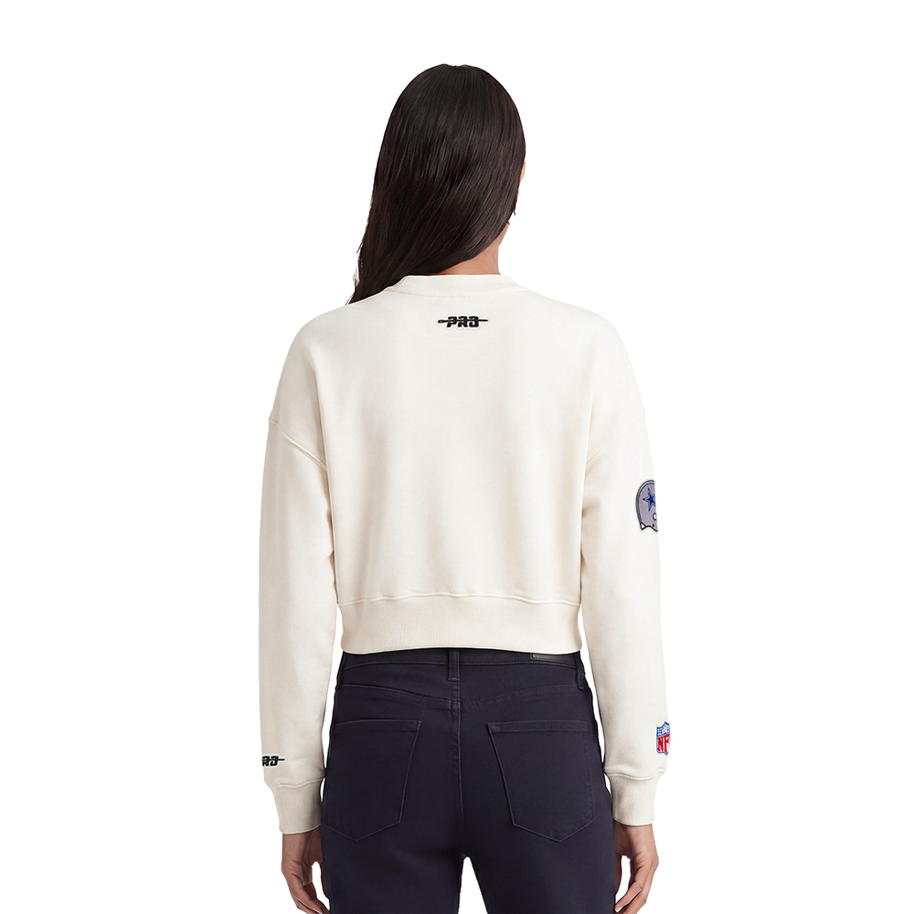 NFL DALLAS COWBOYS ORIGINAL PLAYERS WOMEN'S CREWNECK SWEATSHIRT (EGGSHELL)