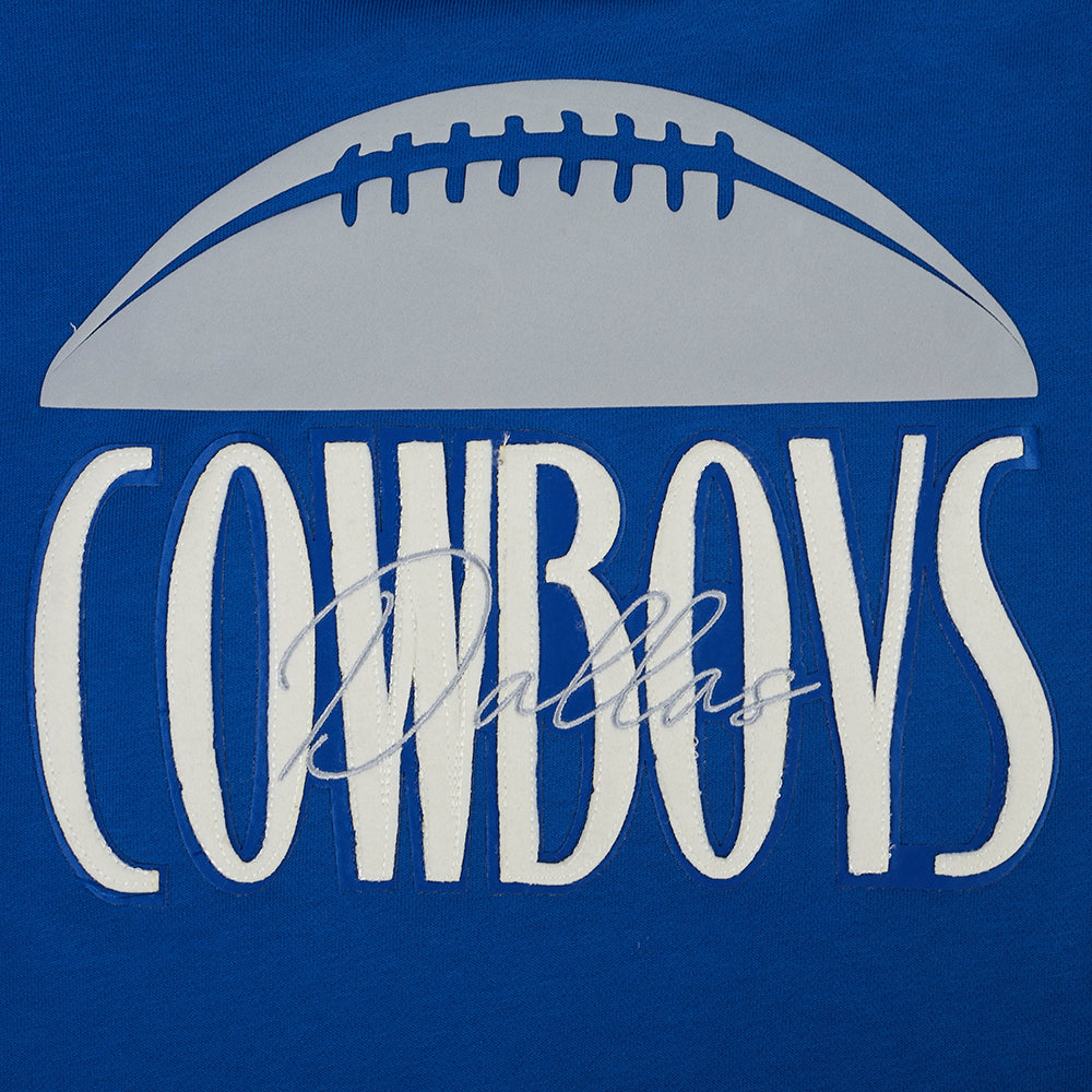 NFL DALLAS COWBOYS ORIGINAL PLAYERS CHANDAIL À CAPUCHON POUR FEMME (BLEU DODGER)