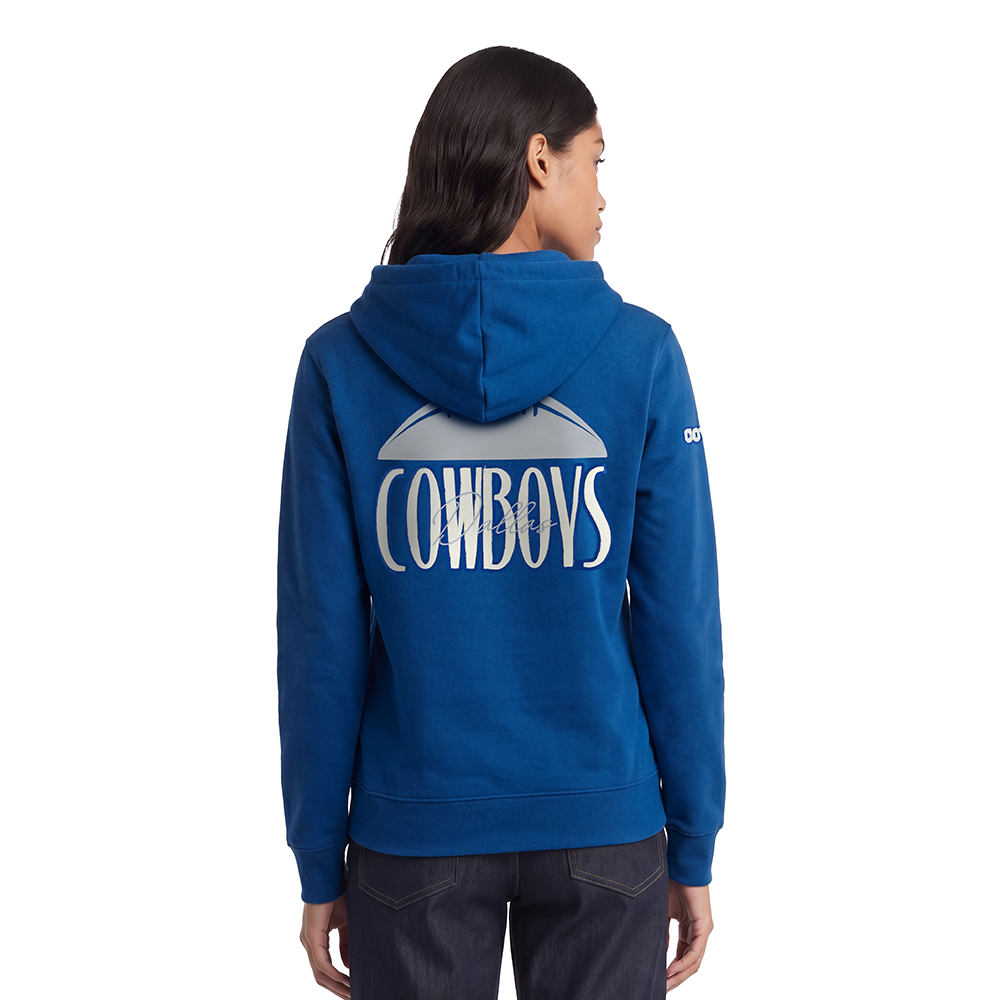 NFL DALLAS COWBOYS ORIGINAL PLAYERS WOMEN'S PULL OVER HOODIE (DODGER BLUE)