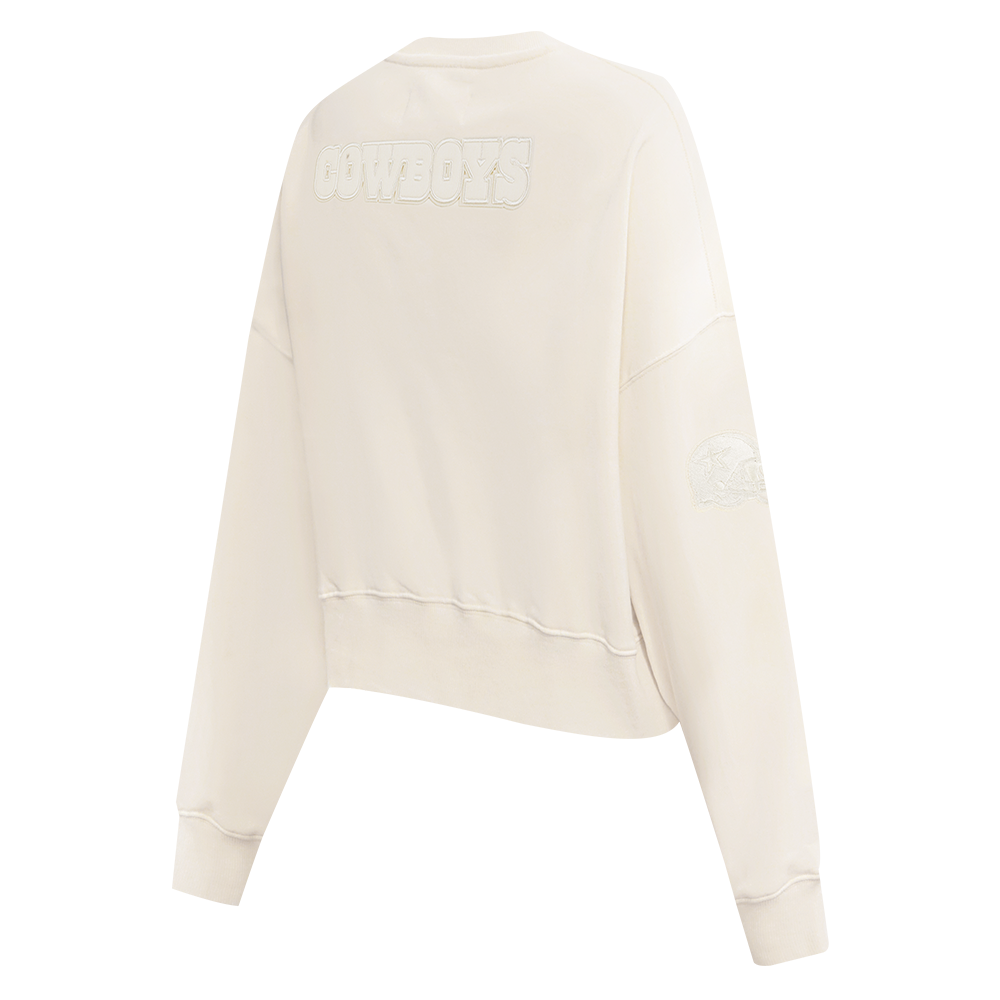 NFL DALLAS COWBOYS NEUTRAL WOMEN'S CREWNECK (EGGSHELL)
