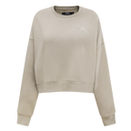 NFL DALLAS COWBOYS NEUTRAL WOMEN'S CREWNECK (TAUPE)
