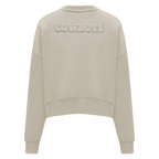 NFL DALLAS COWBOYS NEUTRAL WOMEN'S CREWNECK (TAUPE)