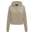 NFL DALLAS COWBOYS NEUTRAL CHANDAIL À CAPUCHON COURT POUR FEMME (TAUPE)