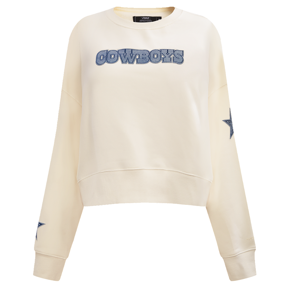 NFL DALLAS COWBOYS VARSITY BLUES WOMEN'S CREWNECK (LINEN)