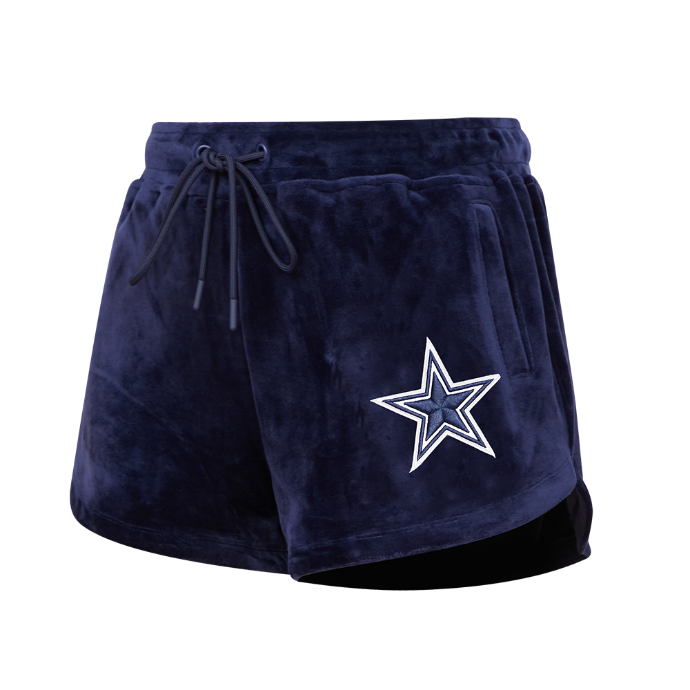 NFL DALLAS COWBOYS CLASSIC SHORT EN VELOURS POUR FEMME (MARINE MINUIT)
