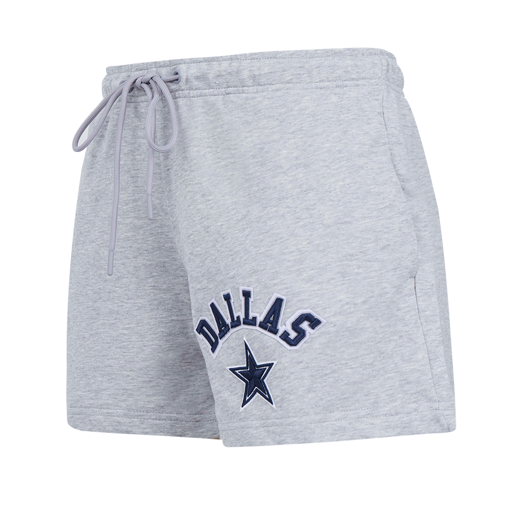 NFL DALLAS COWBOYS CLASSIC SHORT EN MOLLETON POUR FEMME (GRIS CHINÉ)