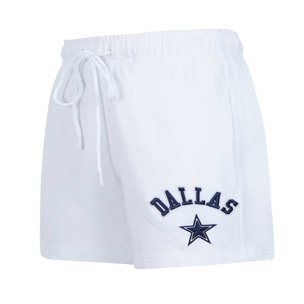 NFL DALLAS COWBOYS CLASSIC SHORT EN MOLLETON POUR FEMME (BLANC)