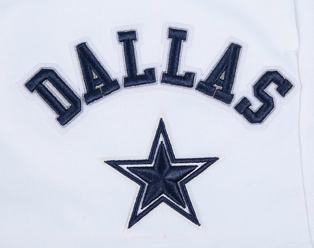 NFL DALLAS COWBOYS CLASSIC SHORT EN MOLLETON POUR FEMME (BLANC)