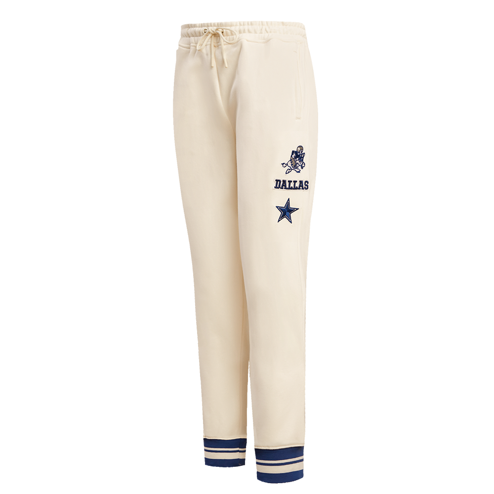 NFL DALLAS COWBOYS RETRO CLASSIC PANTALON OUATÉ POUR FEMME (COQUILLE D'ŒUF/BLEU DODGER)