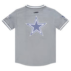 NFL DALLAS COWBOYS CLASSIC T-SHIRT EN FILET À MANCHES COURTES POUR GARÇON ENFANT (GRIS)