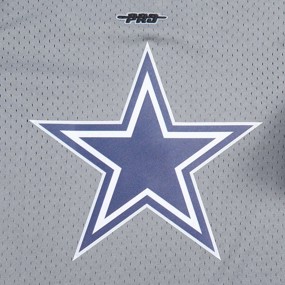 NFL DALLAS COWBOYS CLASSIC T-SHIRT EN FILET À MANCHES COURTES POUR GARÇON ENFANT (GRIS)