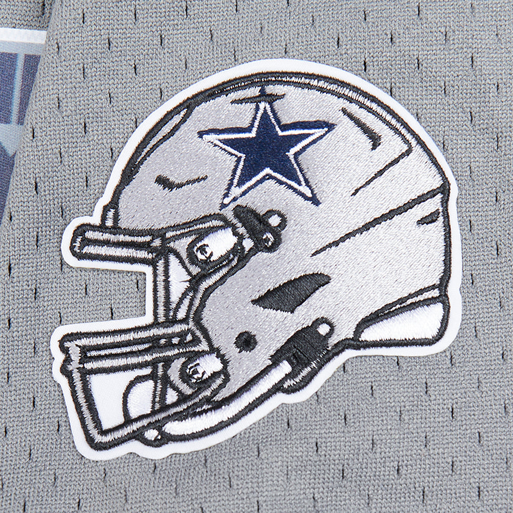 NFL DALLAS COWBOYS CLASSIC T-SHIRT EN FILET À MANCHES COURTES POUR GARÇON ENFANT (GRIS)