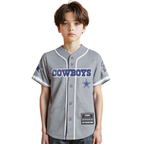 NFL DALLAS COWBOYS CLASSIC CHEMISE BOUTONNÉE EN FILET POUR GARÇON ENFANT (GRIS)
