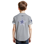 NFL DALLAS COWBOYS CLASSIC CHEMISE BOUTONNÉE EN FILET POUR GARÇON ENFANT (GRIS)