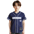 NFL DALLAS COWBOYS CLASSIC CHEMISE BOUTONNÉE EN FILET POUR GARÇON ENFANT (MARINE MINUIT)