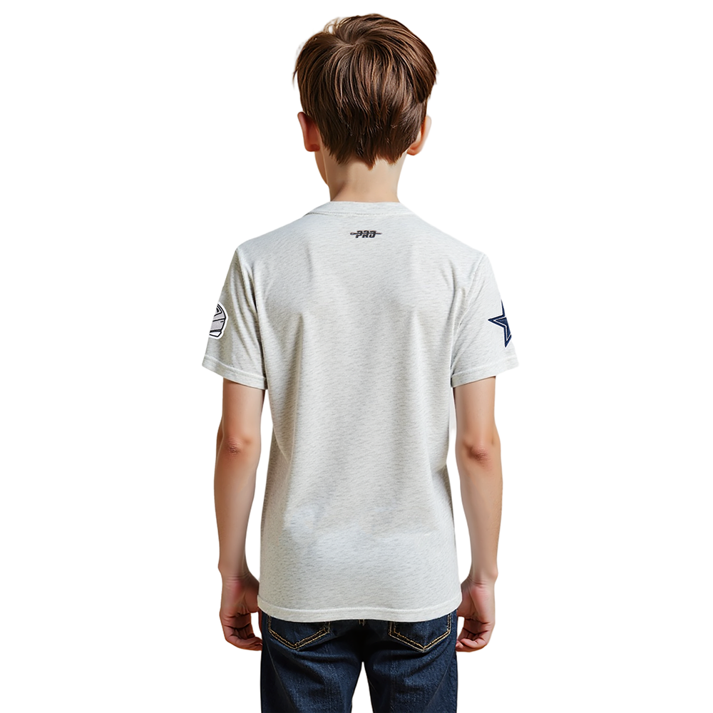 NFL DALLAS COWBOYS CLASSIC LITTLE BOY'S SHORT SLEEVE TEE (HEATHER GREY)