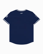 NFL DALLAS COWBOYS CLASSIC LITTLE BOY'S SHORT SLEEVE STRIPED RIB TEE (MIDNIGHT NAVY)