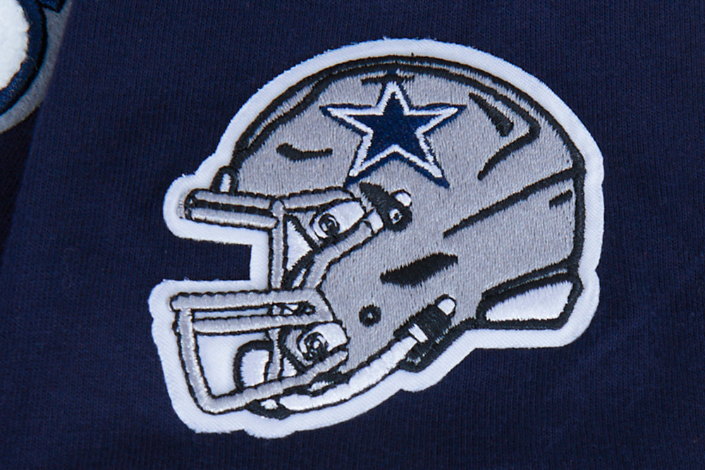 NFL DALLAS COWBOYS CLASSIC LITTLE BOY'S SHORT SLEEVE STRIPED RIB TEE (MIDNIGHT NAVY)