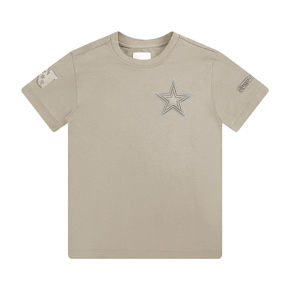 NFL DALLAS COWBOYS NEUTRAL T-SHIRT À MANCHES COURTES POUR GARÇON ENFANT (TAUPE)