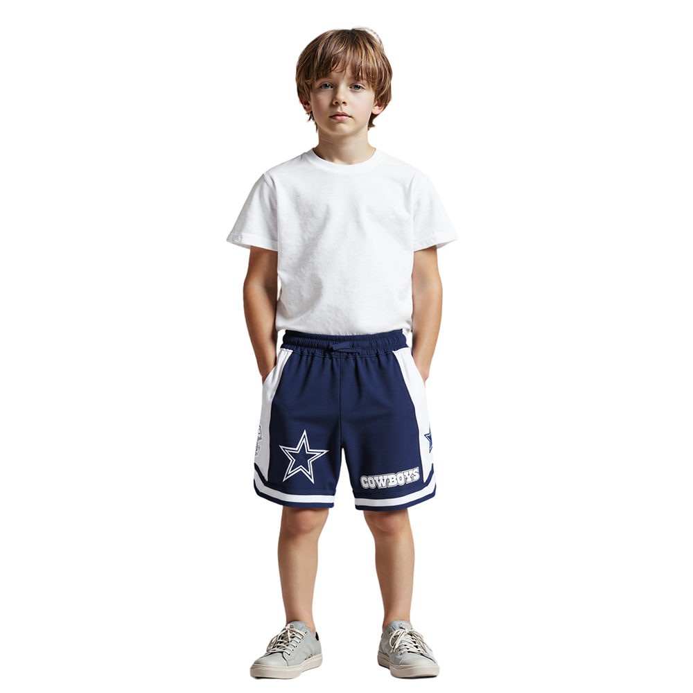 NFL DALLAS COWBOYS CLASSIC LITTLE BOY'S FLEECE 2.0 SHORT (MIDNIGHT NAVY)