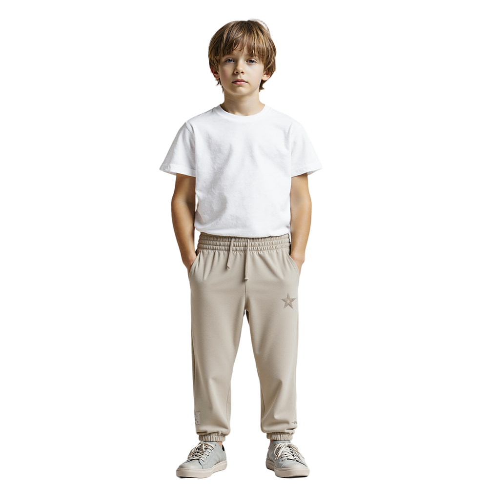 NFL DALLAS COWBOYS NEUTRAL LITTLE BOY'S FLEECE SWEATPANT (TAUPE)