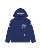 NFL DALLAS COWBOYS CLASSIC LITTLE BOY'S FLEECE PULLOVER HOODIE (MIDNIGHT NAVY)