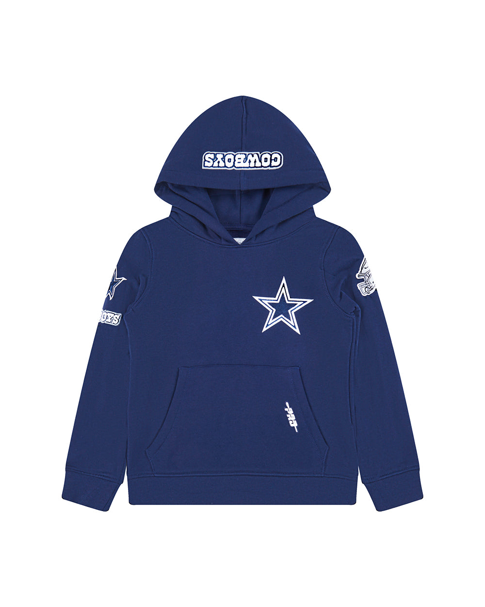 NFL DALLAS COWBOYS CLASSIC LITTLE BOY'S FLEECE PULLOVER HOODIE (MIDNIGHT NAVY)