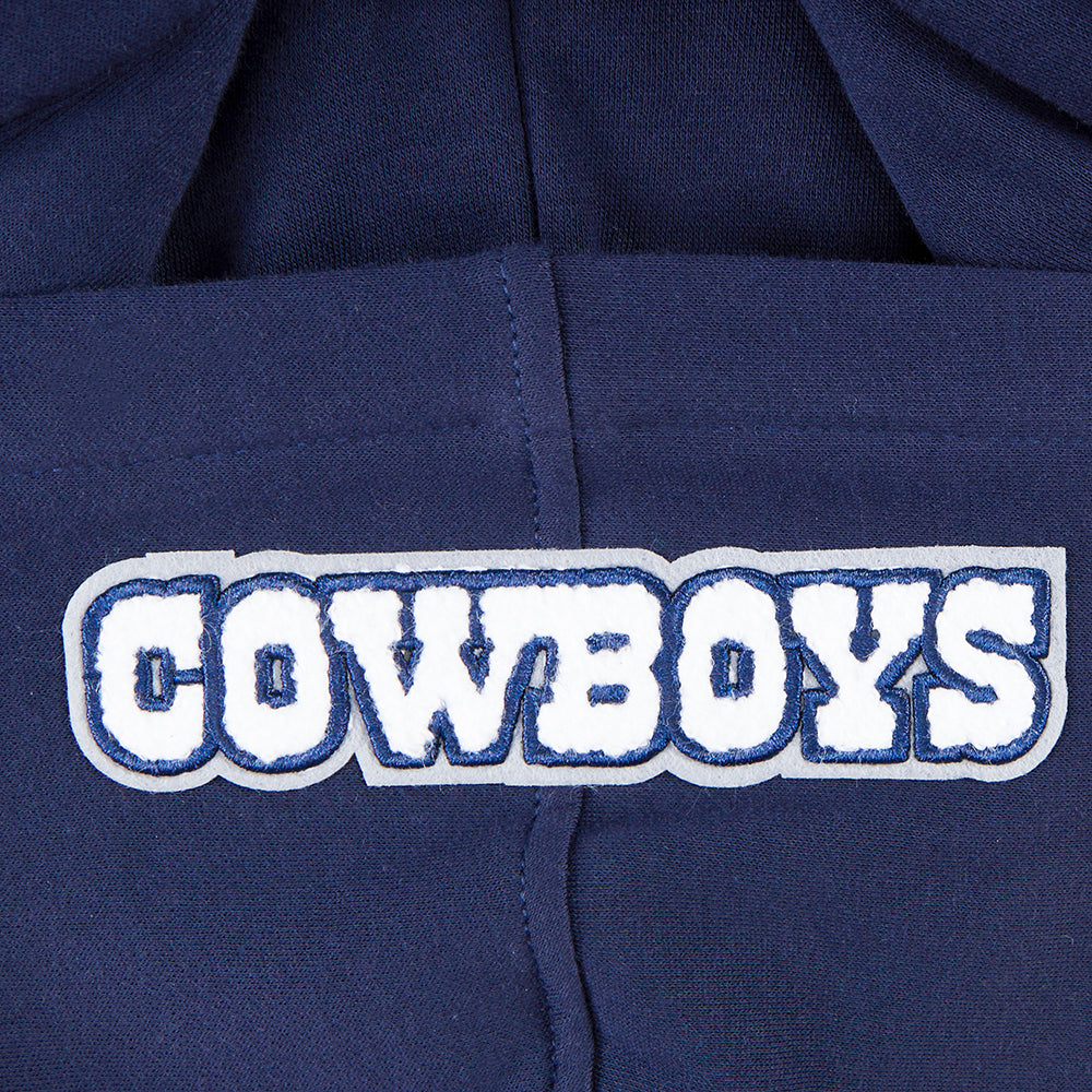 NFL DALLAS COWBOYS CLASSIC LITTLE BOY'S FLEECE PULLOVER HOODIE (MIDNIGHT NAVY)