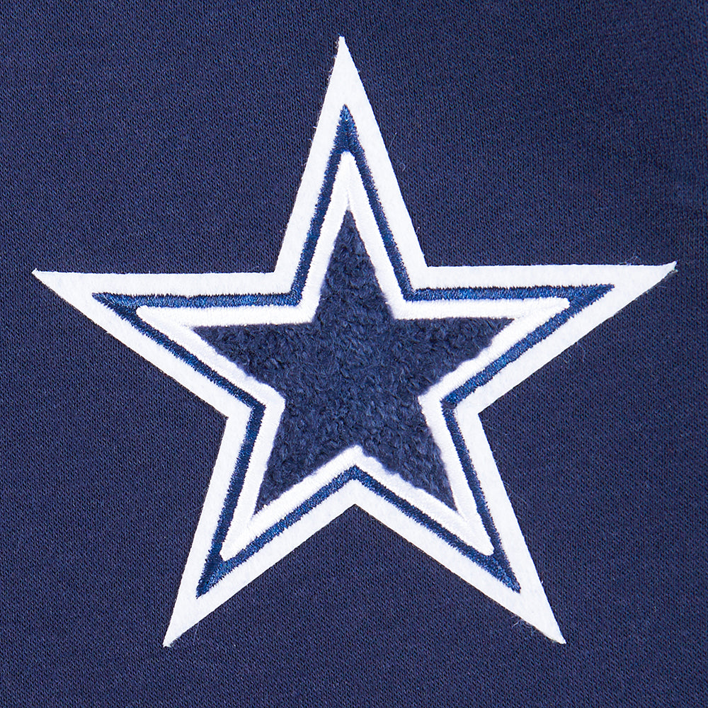 NFL DALLAS COWBOYS CLASSIC LITTLE BOY'S FLEECE PULLOVER HOODIE (MIDNIGHT NAVY)