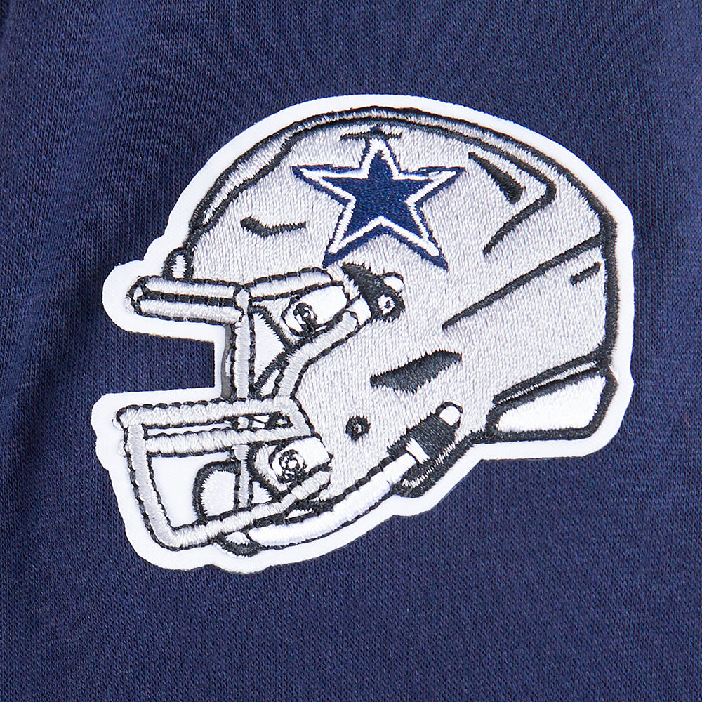 NFL DALLAS COWBOYS CLASSIC LITTLE BOY'S FLEECE PULLOVER HOODIE (MIDNIGHT NAVY)