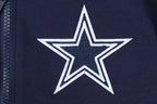 NFL DALLAS COWBOYS CLASSIC LITTLE BOY'S FLEECE FULL ZIP HOODIE (MIDNIGHT NAVY)