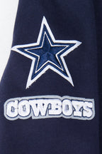 NFL DALLAS COWBOYS CLASSIC LITTLE BOY'S FLEECE FULL ZIP HOODIE (MIDNIGHT NAVY)