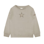 NFL DALLAS COWBOYS NEUTRAL LITTLE BOY'S FLEECE CREWNECK (TAUPE)