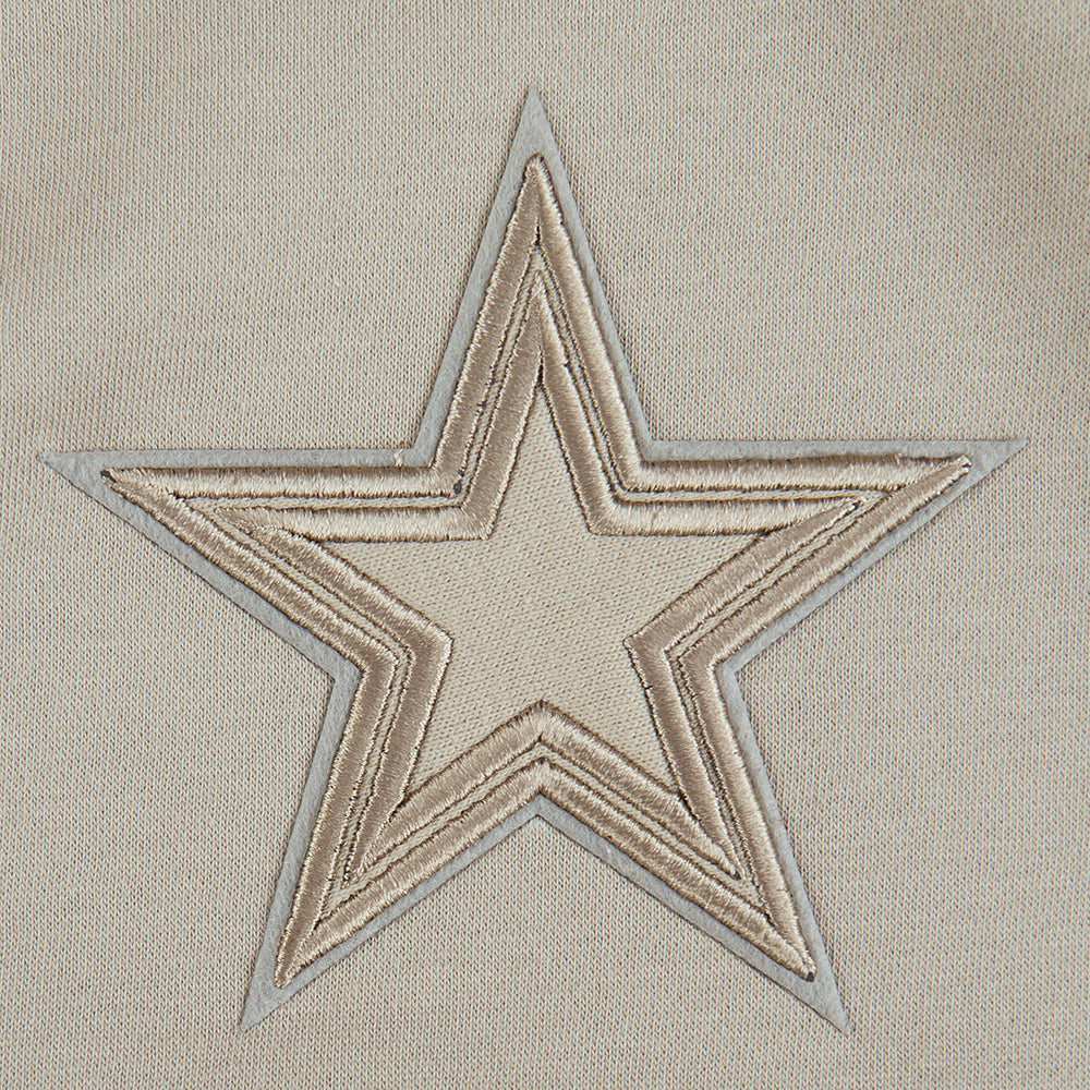 NFL DALLAS COWBOYS NEUTRAL LITTLE BOY'S FLEECE CREWNECK (TAUPE)