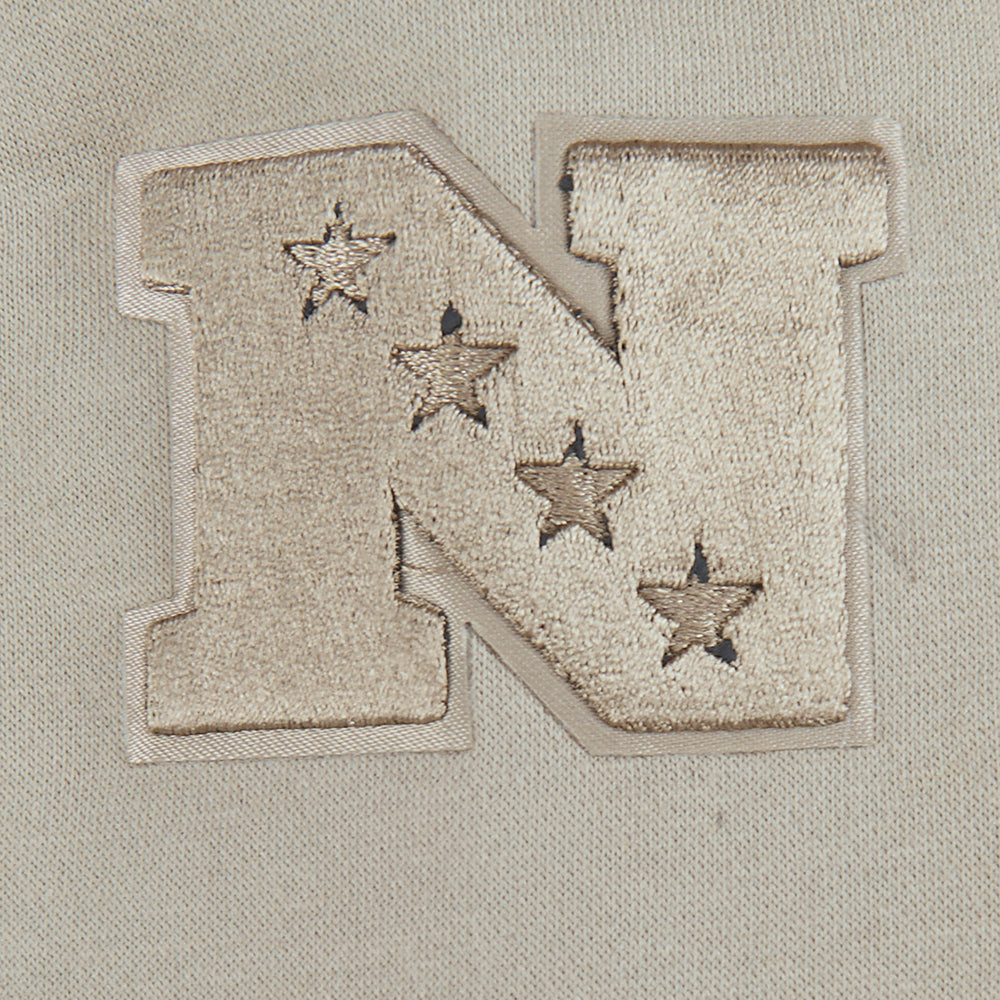 NFL DALLAS COWBOYS NEUTRAL LITTLE BOY'S FLEECE CREWNECK (TAUPE)
