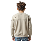 NFL DALLAS COWBOYS NEUTRAL LITTLE BOY'S FLEECE CREWNECK (TAUPE)