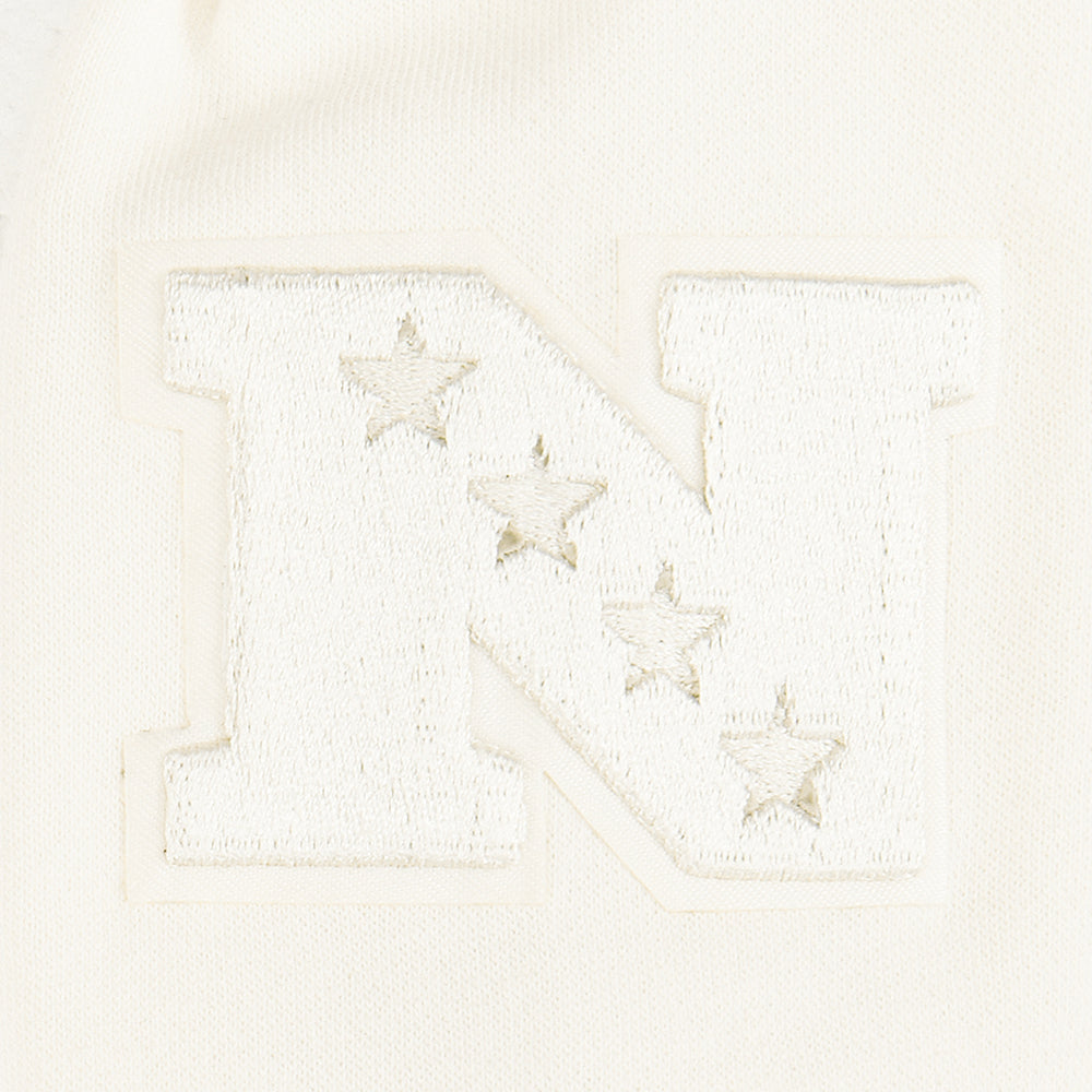 NFL DALLAS COWBOYS NEUTRAL LITTLE BOY'S FLEECE PULLOVER HOODIE (EGGSHELL)