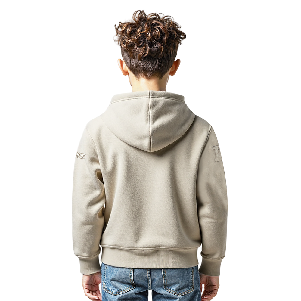 NFL DALLAS COWBOYS NEUTRAL CHANDAIL À CAPUCHON EN MOLLETON POUR GARÇON ENFANT (TAUPE)