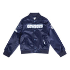 NFL DALLAS COWBOYS CLASSIC LITTLE BOY'S SATIN JACKET (MIDNIGHT NAVY)
