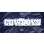 NFL DALLAS COWBOYS CLASSIC LITTLE BOY'S SATIN JACKET (MIDNIGHT NAVY)